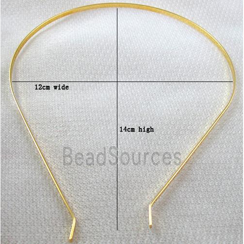 Gold Plated steel Hair Bands, Nickel Free