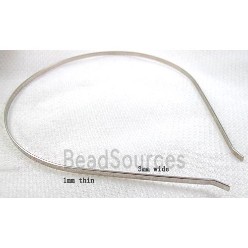 Platinum Plated steel alloy Head Bands