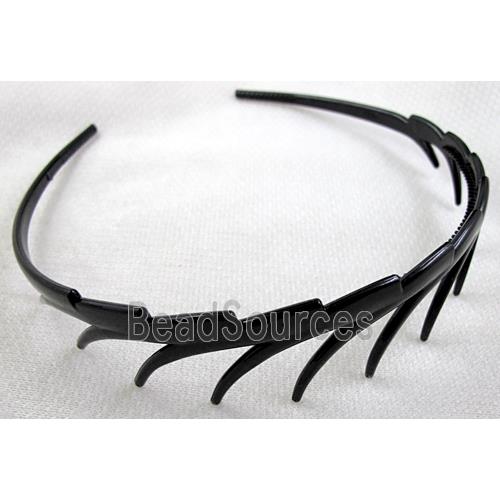 Black Plastic Head Bands