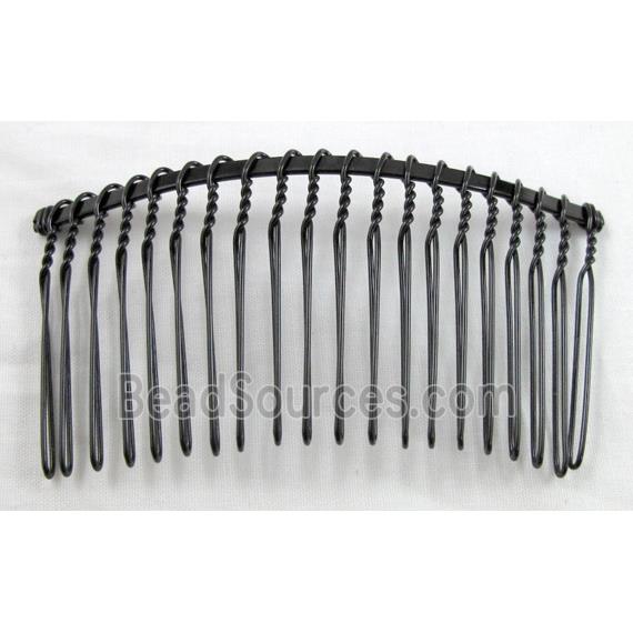 Black Iron Hair Comb