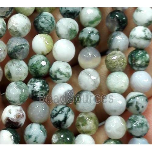 agate bead, faceted round