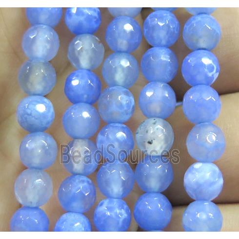 agate bead, faceted round