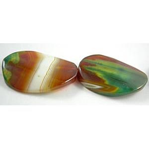 Natural Agate beads, Twist, dye