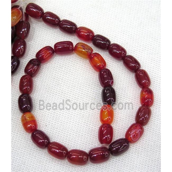 Agate barrel Beads