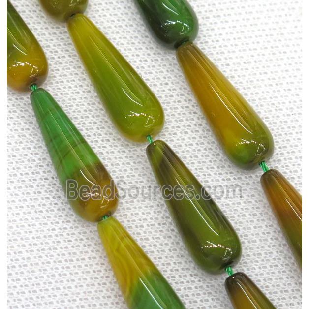 bumblebee Agate teardrop beads