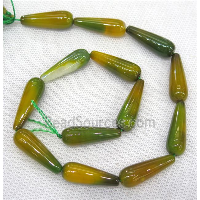 bumblebee Agate teardrop beads