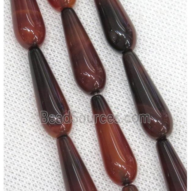 fancy Agate teardrop beads