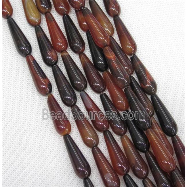 fancy Agate teardrop beads