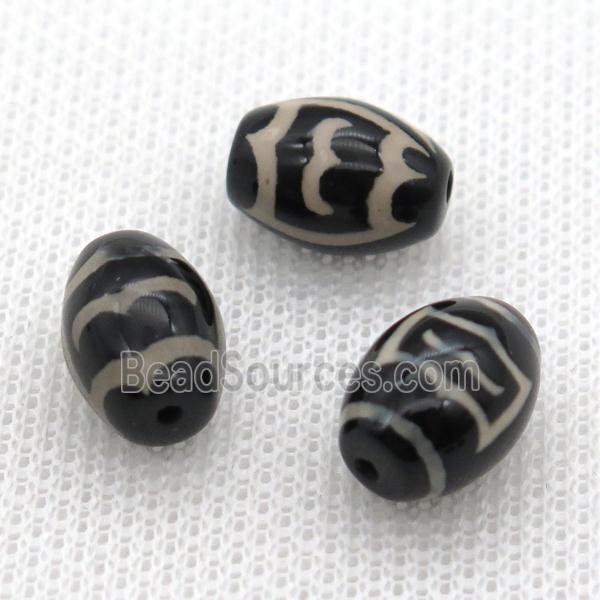 tibetan DZi barrel beads