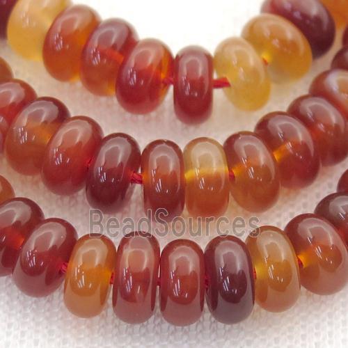 fancy Agate rondelle beads