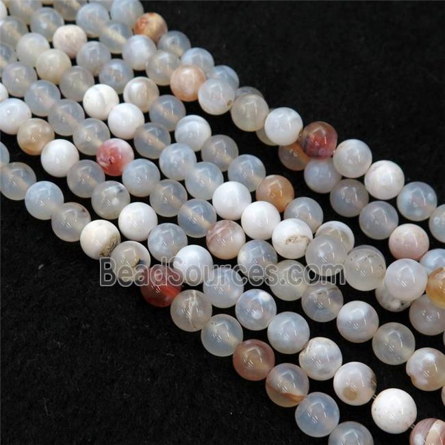 fire agate beads, round