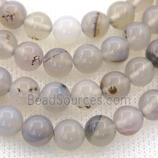 Heihua Agate Beads, round