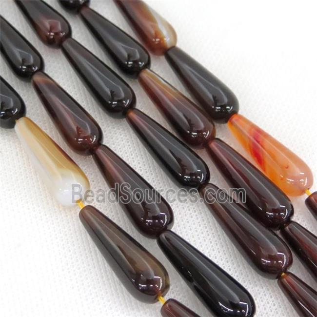 fancy Agate teardrop beads