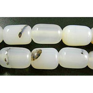 Natural Heihua Agate beads, barrel shape