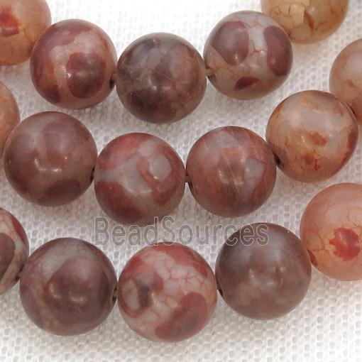 Tibetan Style Agate Beads, round