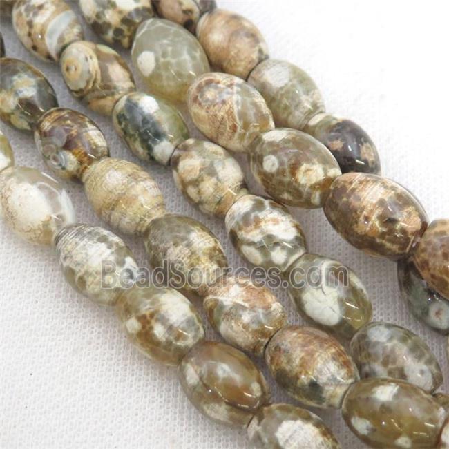 Tibetan Agate rice beads