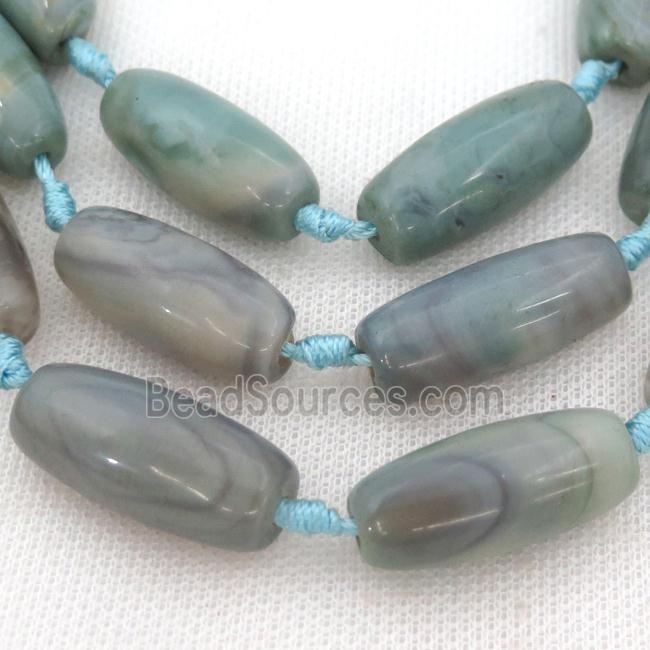 dye agate rice beads