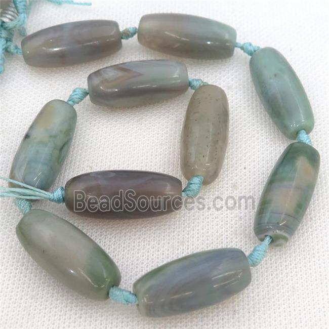 dye agate rice beads