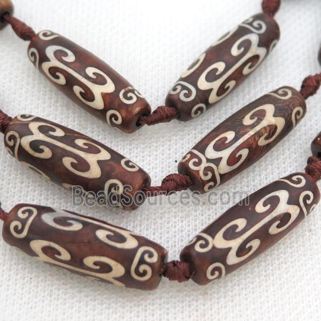 Tibetan Agate rice beads