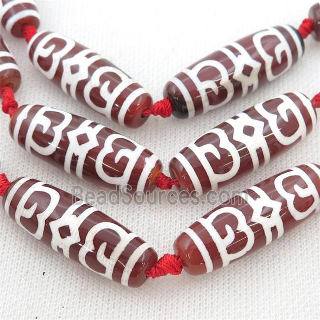 Tibetan Agate rice beads