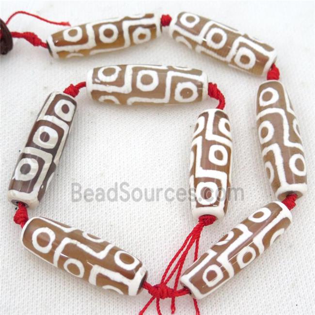 Tibetan Agate rice beads, eye