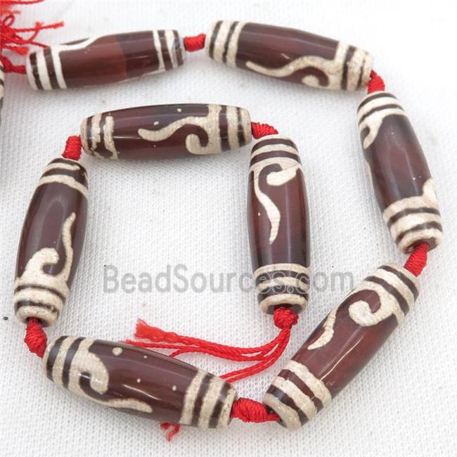 Tibetan Agate rice beads