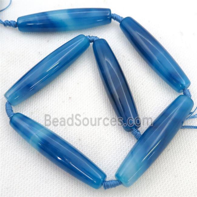 blue Agate rice Beads