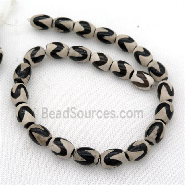 tibetan style Agate barrel beads