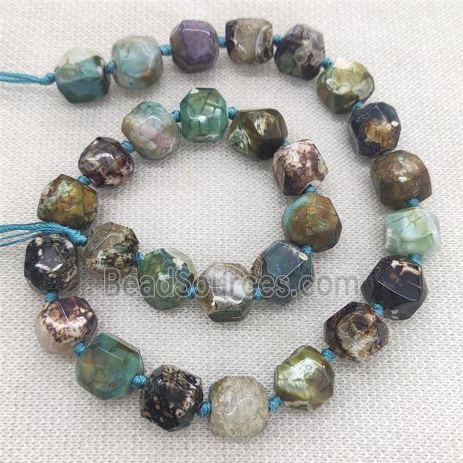 green Ocean Jasper Beads, freeform