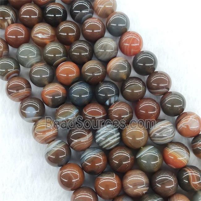 Agate Beads Smooth Round