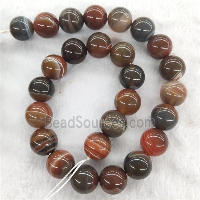 Agate Beads Smooth Round