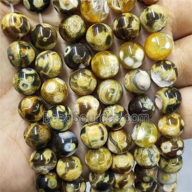 Agate Beads Smooth Round Dye