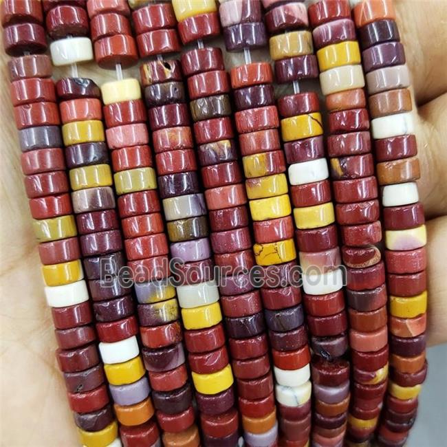 Natural Mookaite Heishi Spacer Beads Multicolor