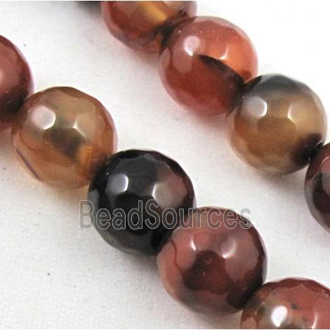 fancy Agate Stone beads, faceted round