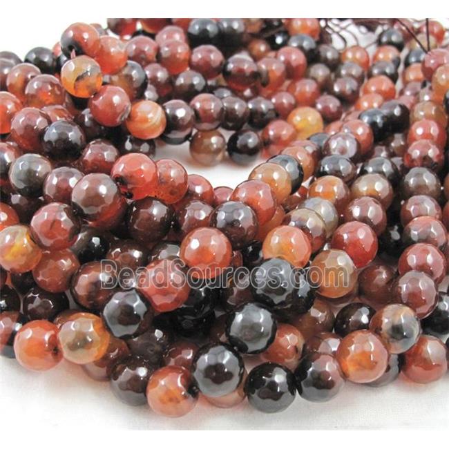 fancy Agate Stone beads, faceted round