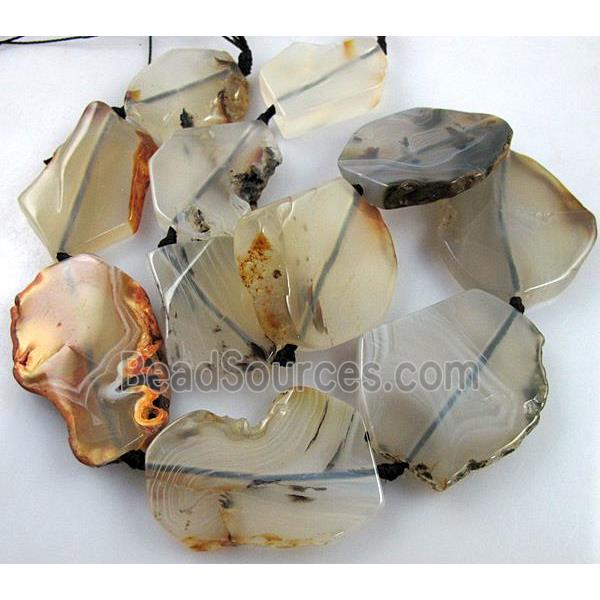 Agate Stone beads, freeform