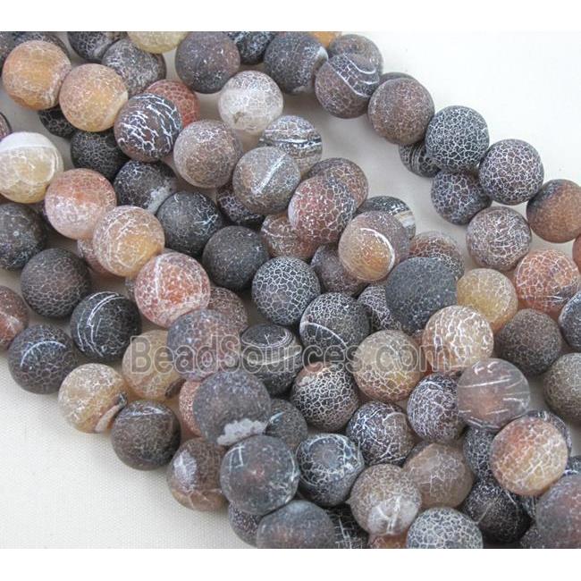 Crackle Agate Round Beads