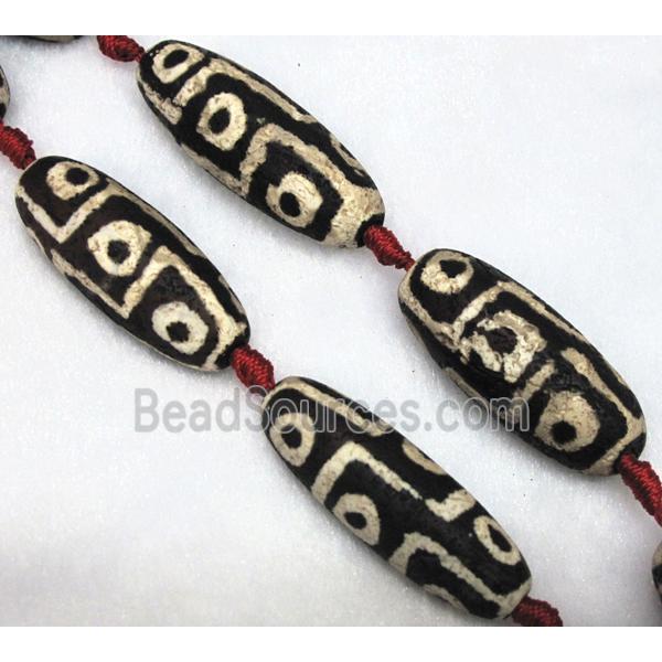 tibetan style agate beads, barrel, rough