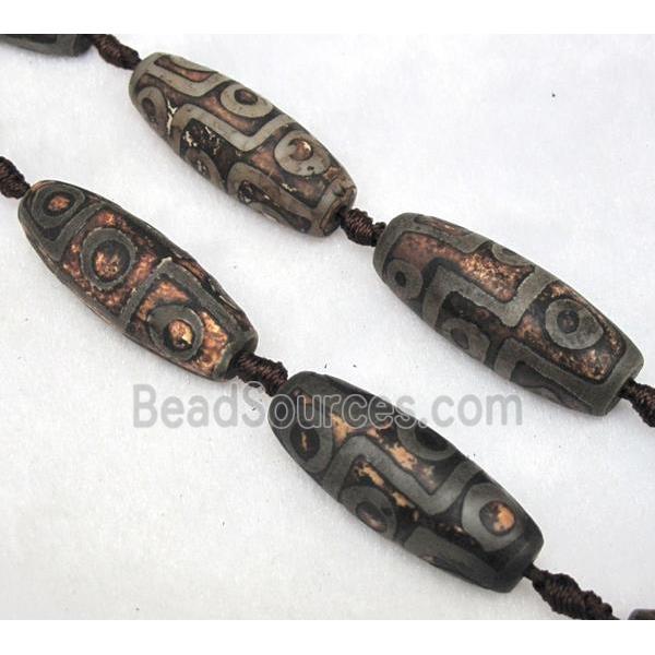 tibetan style agate beads, barrel