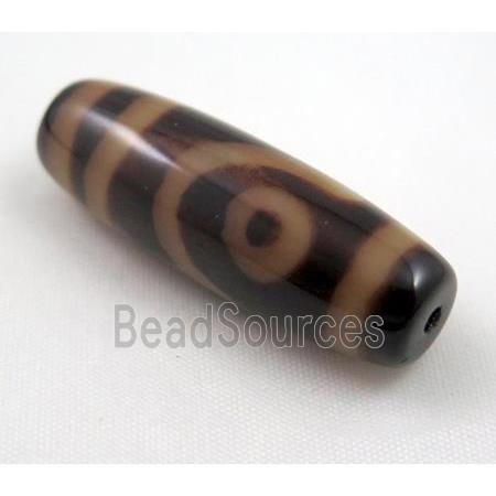 natural tibetan Dzi beads, barrel