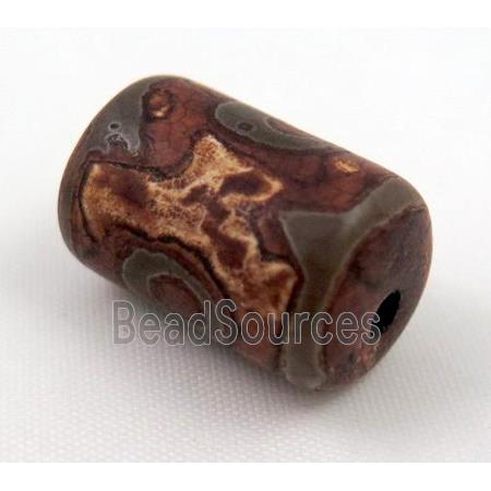 natural tibetan Dzi beads, tube