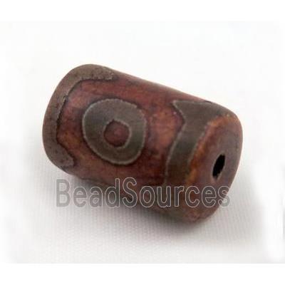 natural tibetan Dzi beads, tube