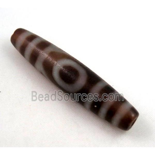 natural tibetan Dzi beads, barrel, antique red