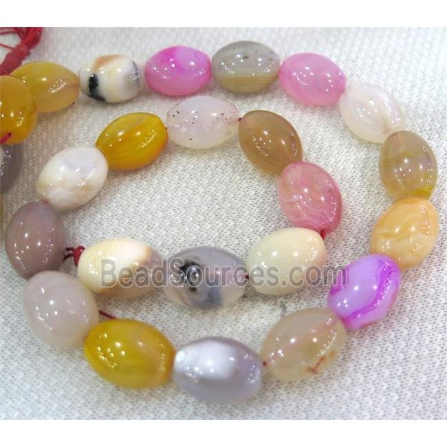 agate beads, barrel, mixed