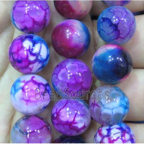 round veins Agate Beads, colorful