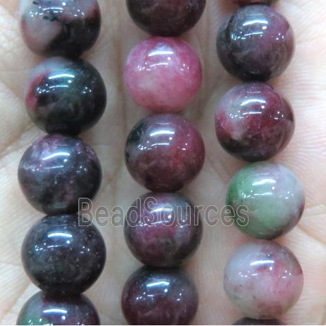 agate beads, colorful, round