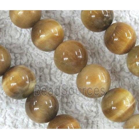 golden Tiger eye beads, A Grade, round