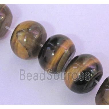 tiger eye bead, rondelle