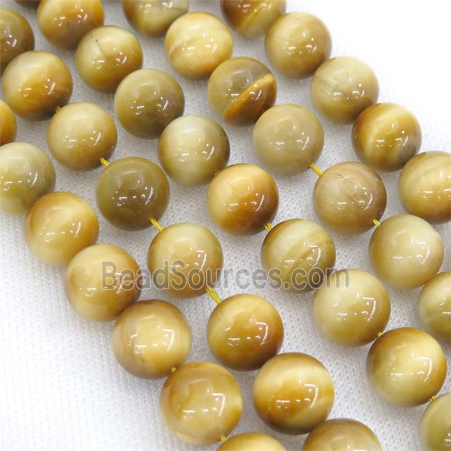 golden Tiger eye stone beads, round