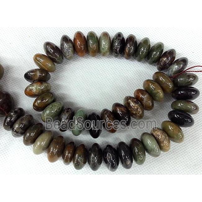 coffee Agate beads, rondelle